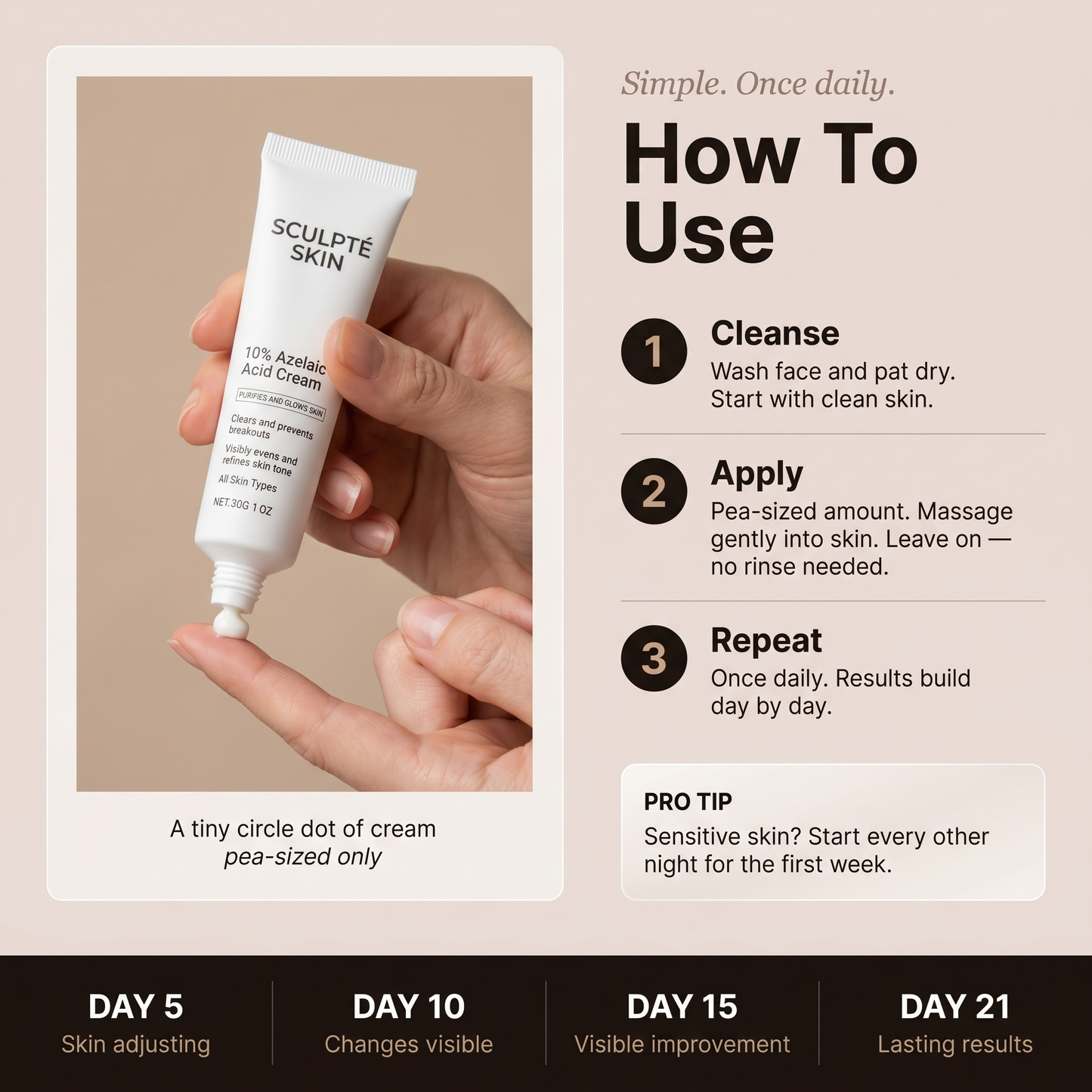 Sculpté Azelaic Acid Cream